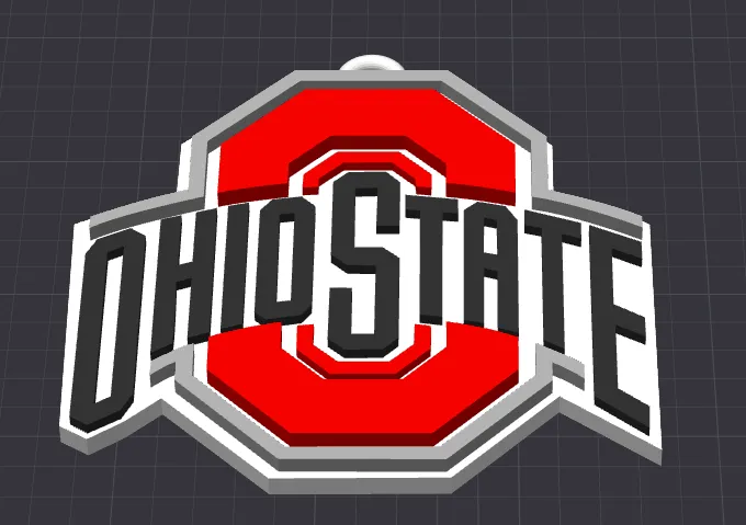 Ohio State Fan Chain Anhänger | Buckeye Nation Fan-Accessoire - image3 Ohio State Fan Chain Anhänger | Buckeye Nation Fan-Accessoire – Bild 3