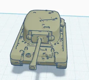 T30 Panzer Modell | 3D-gedruckte Militär-Miniatur