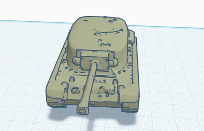 T30 Panzer Modell | 3D-gedruckte Militär-Miniatur
