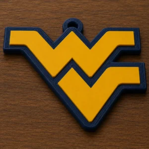 WVU Fan-Kette Anhänger | West Virginia University Fankunst