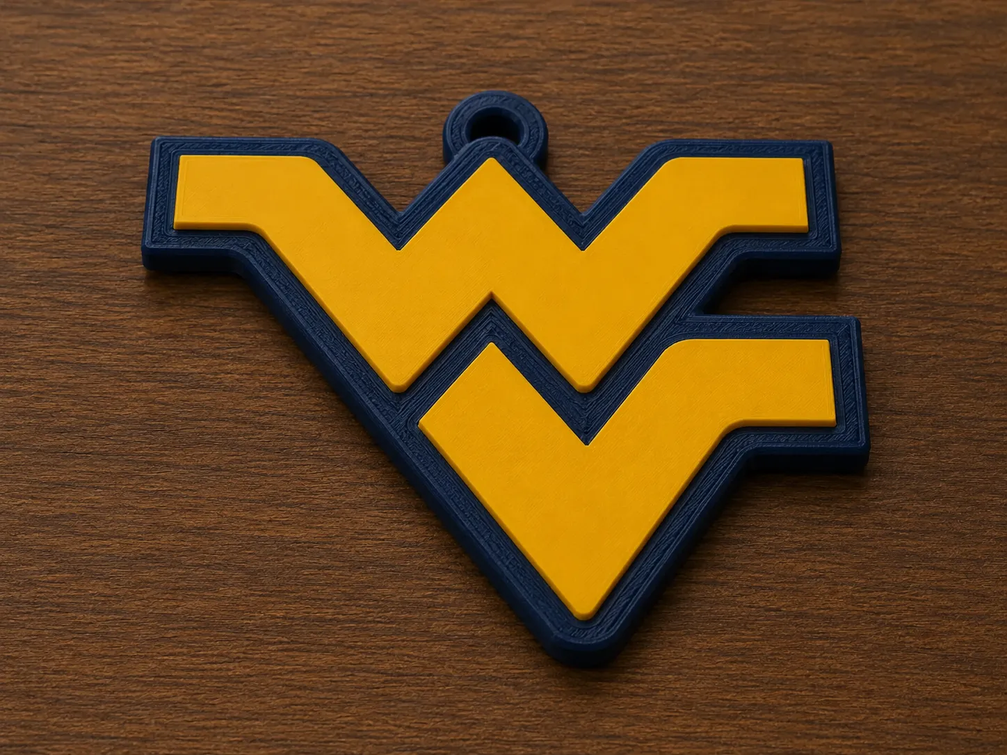 WVU Fan-Kette Anhänger | West Virginia University Fankunst