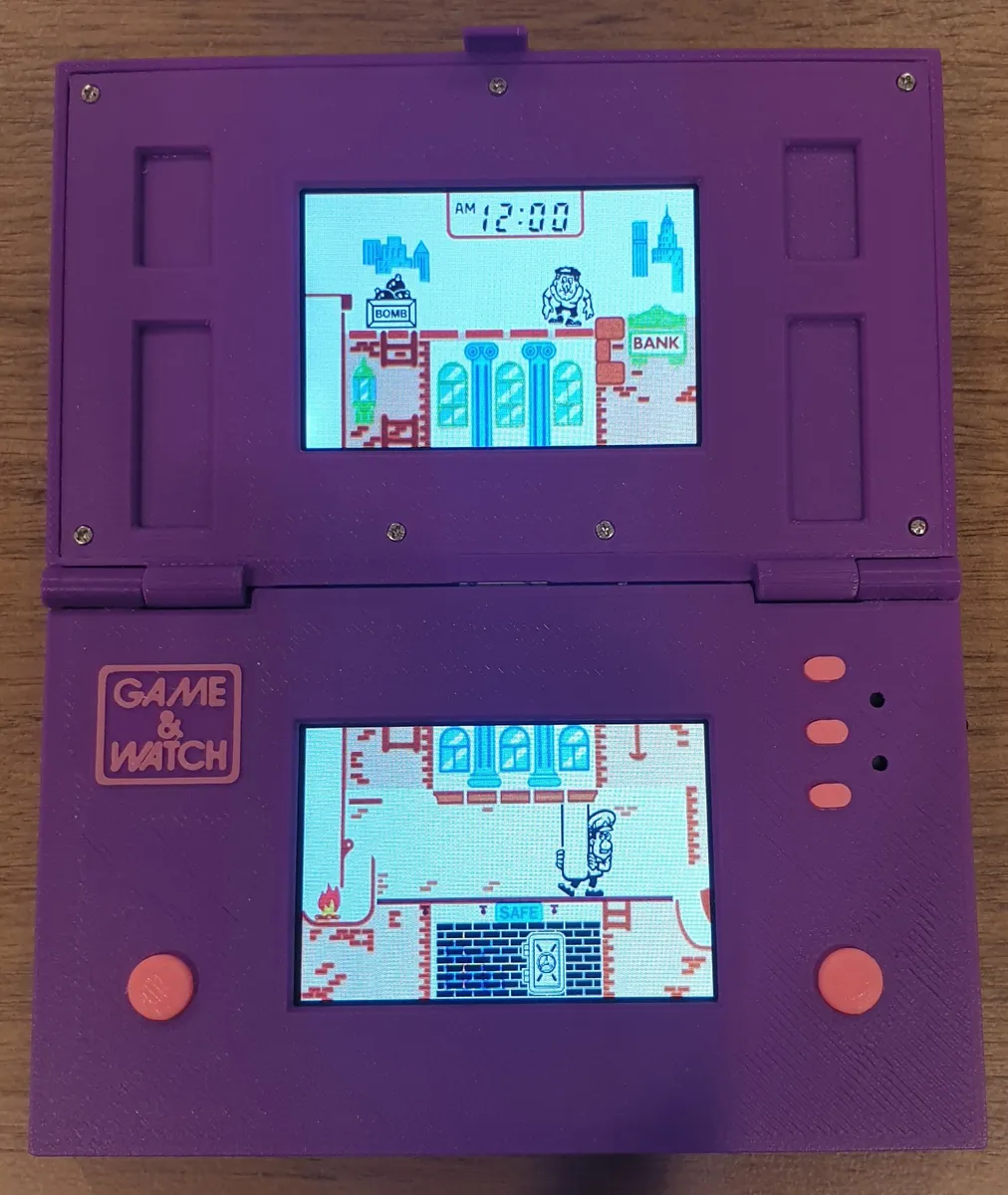 Retro Handheld Konsole Multi Screen | Game & Watch ESP32 - image3 Retro Handheld Konsole Multi Screen | Game & Watch ESP32 – Bild 3