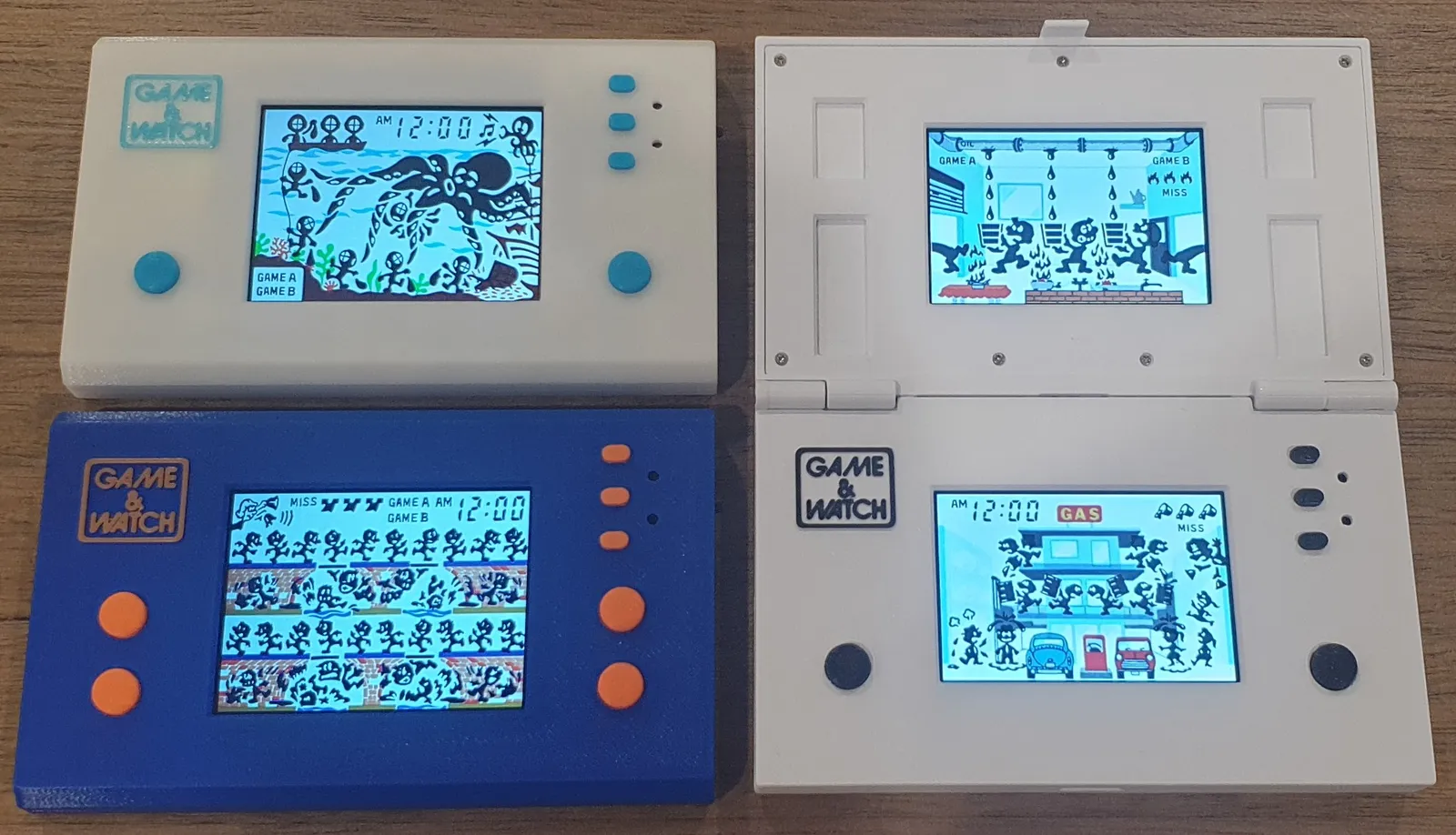 Retro Handheld Konsole Multi Screen | Game & Watch ESP32 - image6 Retro Handheld Konsole Multi Screen | Game & Watch ESP32 – Bild 6