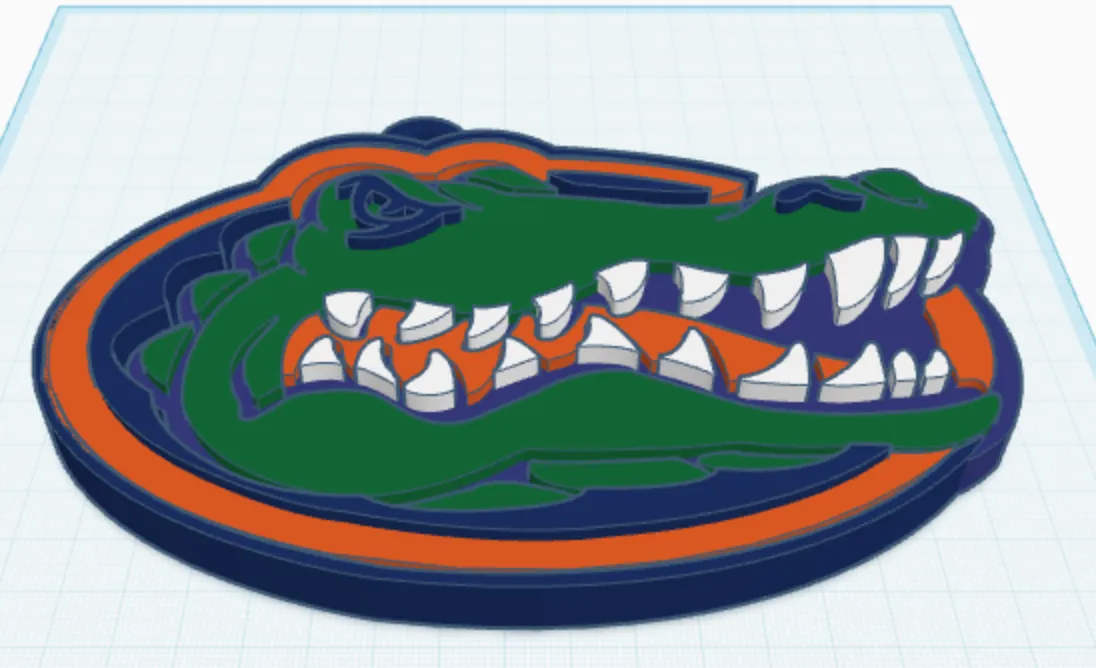 Florida Gators Fan-Kette | 3D-Druck Anhänger für Fans - image4 Florida Gators Fan-Kette | 3D-Druck Anhänger für Fans – Bild 4