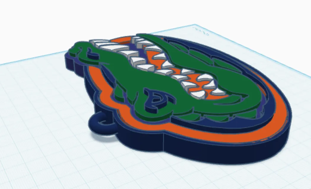 Florida Gators Fan-Kette | 3D-Druck Anhänger für Fans - image5 Florida Gators Fan-Kette | 3D-Druck Anhänger für Fans – Bild 5