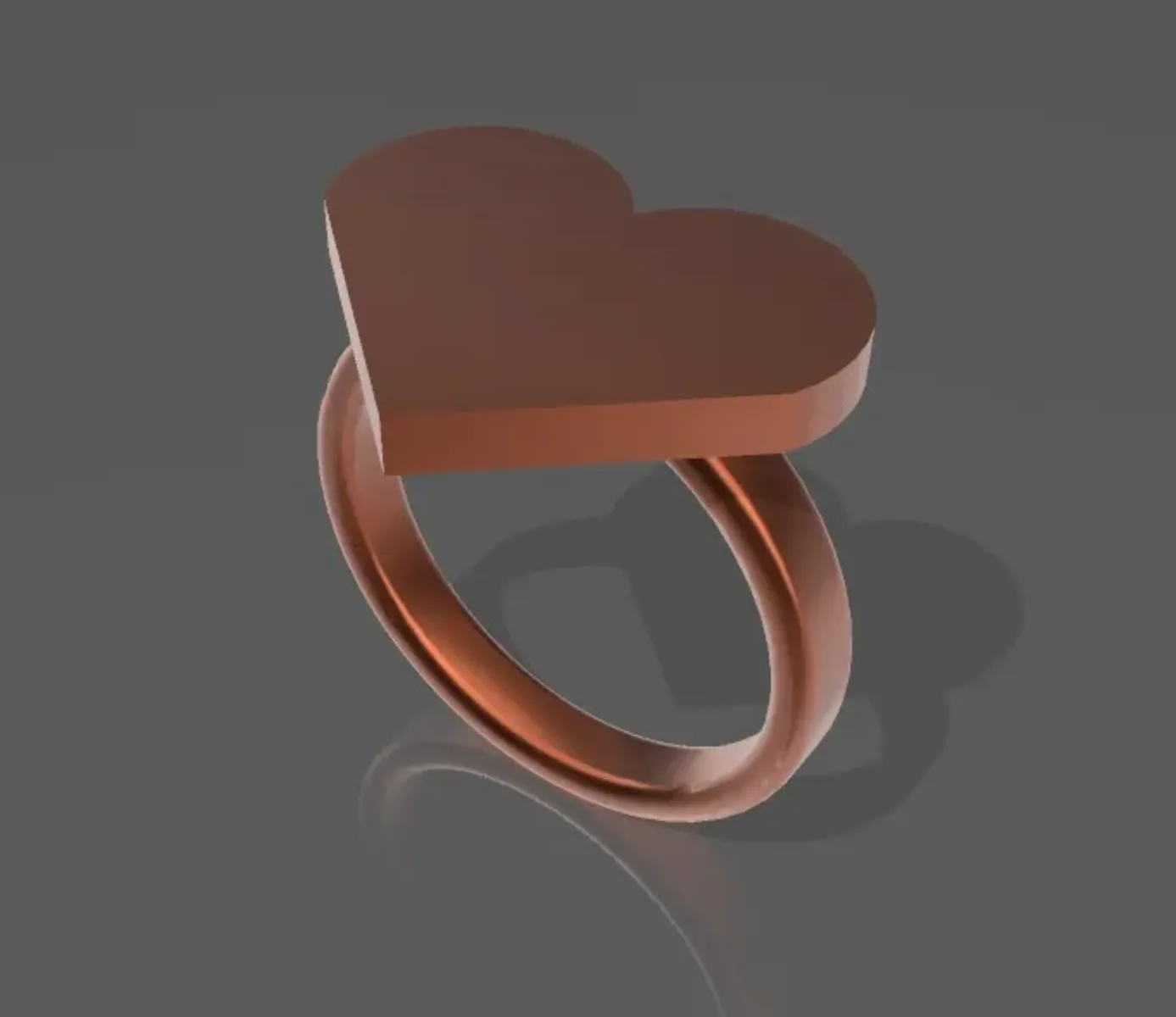 Herz Ring 3D-Druck | Romantisches Accessoire & Geschenk