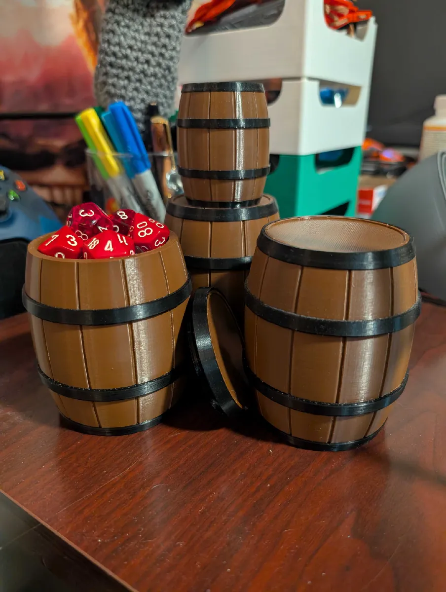 Fass-Container mit Schraubdeckel | Tabletop Aufbewahrung