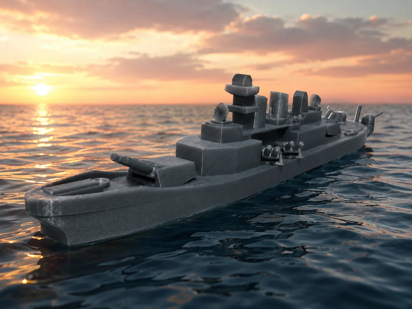 USS Wisconsin Schlachtschiff Modell | Marine Deko & Sammlerstück
