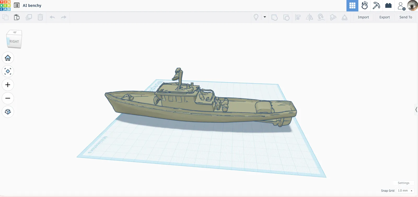 AI Benchy Boot | Kostenloses 3D-Druck Testmodell