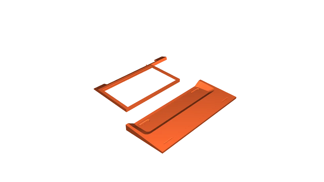 Raspberry Pi 400 Cyberdeck Gehäuse | Display-Halterung - image2 Raspberry Pi 400 Cyberdeck Gehäuse | Display-Halterung – Bild 2