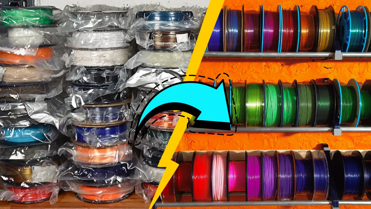 RepRack Filament Wandhalterung | Robustes Regalsystem