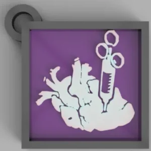 Adrenaline Charm Anhänger | Dead by Daylight Fankunst