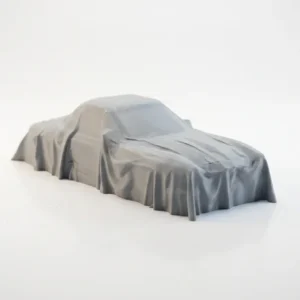 Mercedes-Benz SLT LKW-Modell | Sammlerfigur unter Tuch