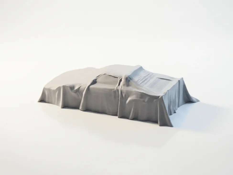 Lancia Stratos Sammlerfigur | Rally-Ikone unter Tuch