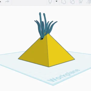 Tentakel Pyramide Figur | Mystische Deko für Tabletop & Sammler