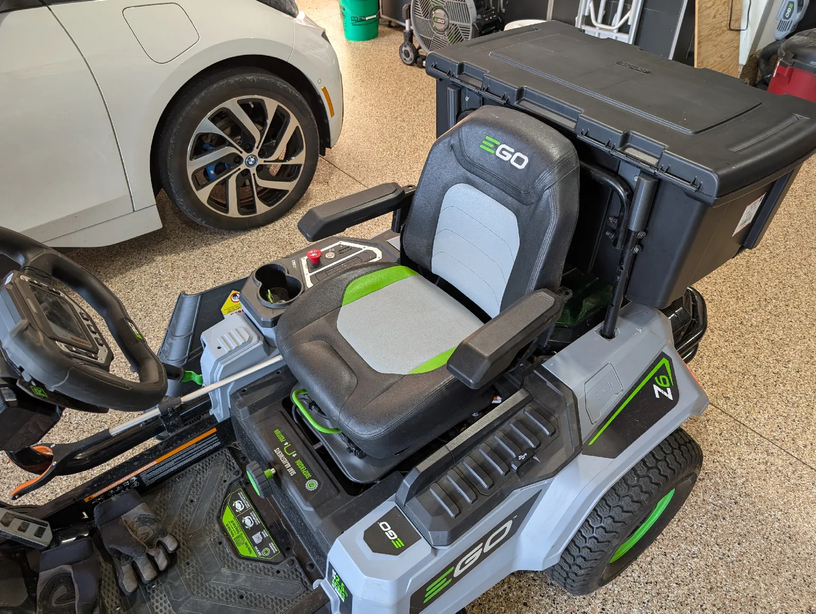 EGO Z6 Transportbox-Halterung | Zubehör für Rasentraktor