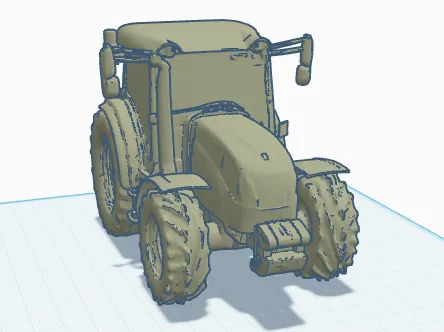 New Holland Traktor Modell | 3D-Druck Sammlerfigur