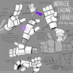 Murder Drones Hand Prop | 3D-Druck Cosplay Figur