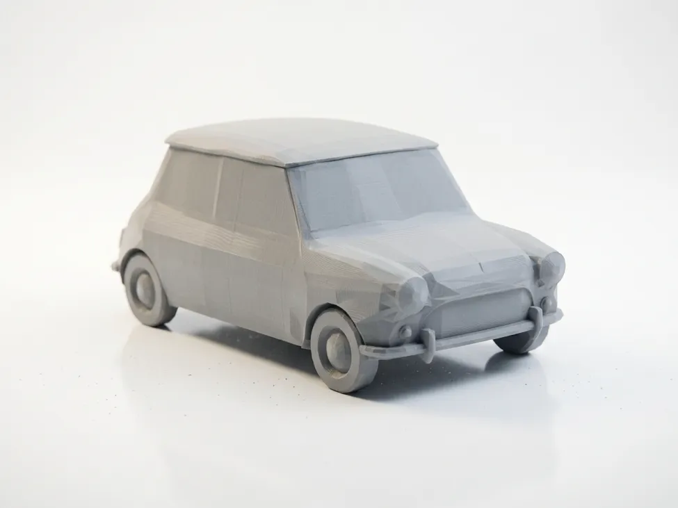 Mini Cooper Automodell | 3D-gedruckte Sammlerfigur Retro