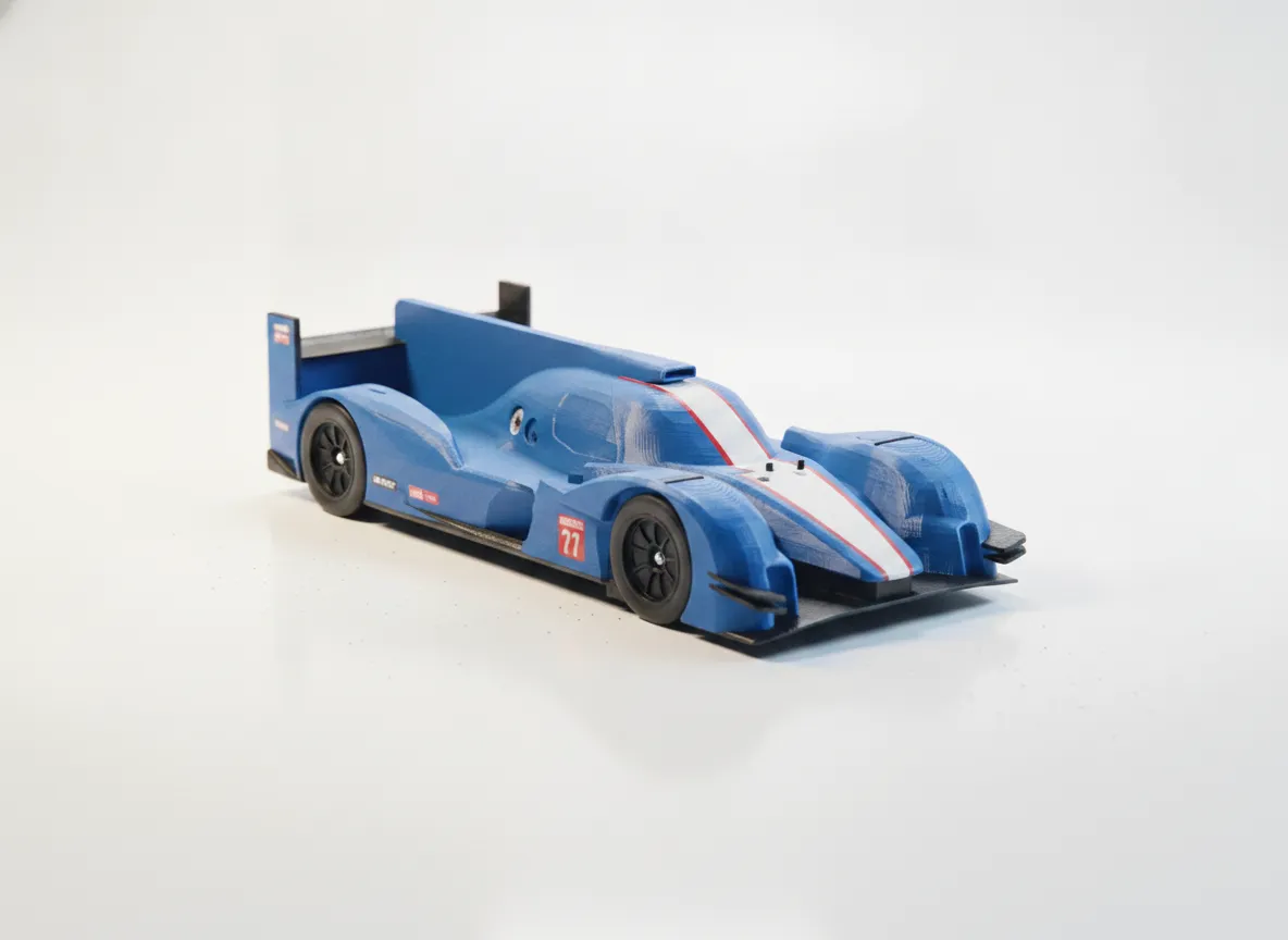 Audi R8 e-tron Modellauto | 3D-Druck Sammlerfigur Weiss