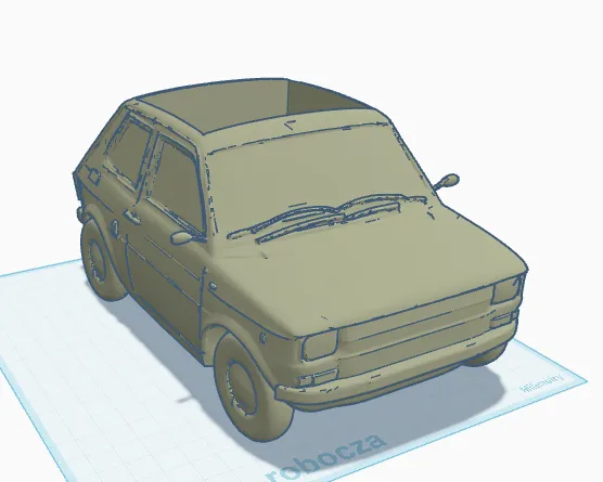 Fiat 126 Miniatur Modell | Retro Auto Deko & Sammlerstück