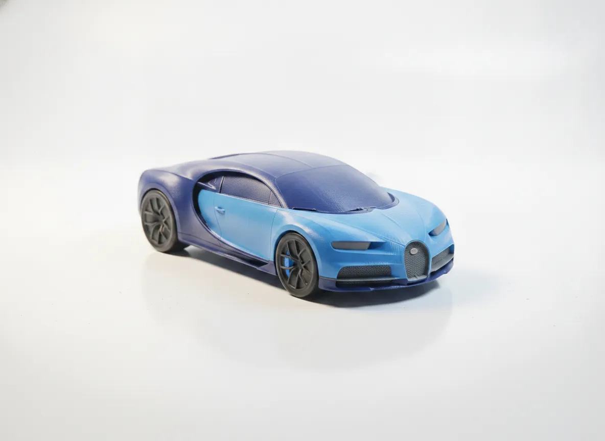 Bugatti Chiron Modell | 3D-gedruckte Sammlerfigur für Fans