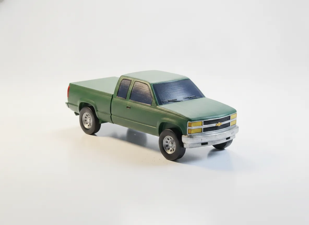 Chevrolet Silverado Pickup Modell | 3D-Druck Sammlerstück