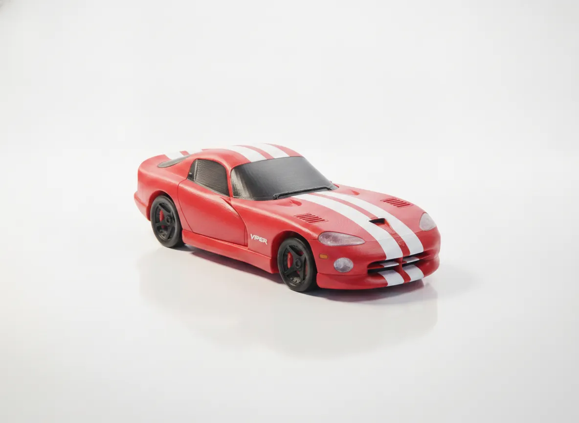 Dodge Viper GTS Modell | 3D-Druck Sammlerstück für Autofans