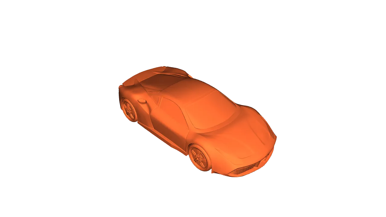 Ferrari GT 488 Modellauto | 3D-Druck Sammlerfigur - image2 Ferrari GT 488 Modellauto | 3D-Druck Sammlerfigur – Bild 2