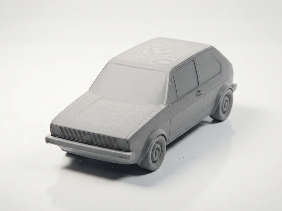 VW Golf Mk1 Modellauto | 3D-Druck Sammlerstück Retro - image4 VW Golf Mk1 Modellauto | 3D-Druck Sammlerstück Retro – Bild 4