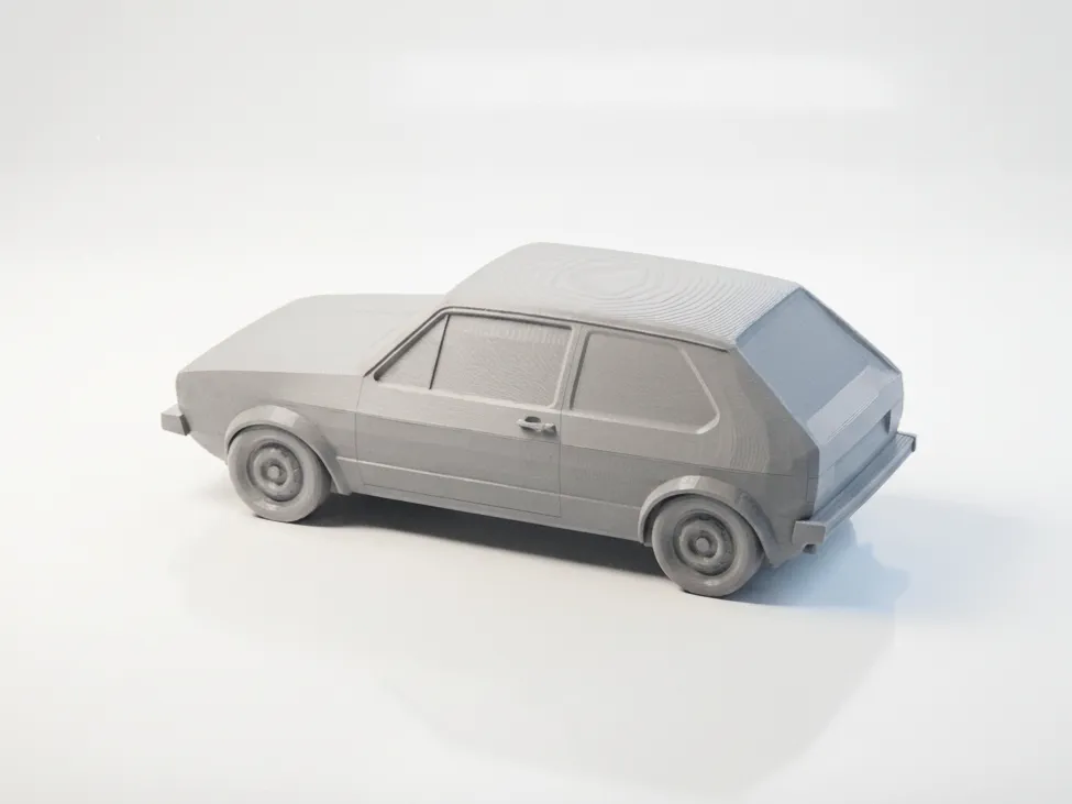 VW Golf Mk1 Modellauto | 3D-Druck Sammlerstück Retro - image6 VW Golf Mk1 Modellauto | 3D-Druck Sammlerstück Retro – Bild 6