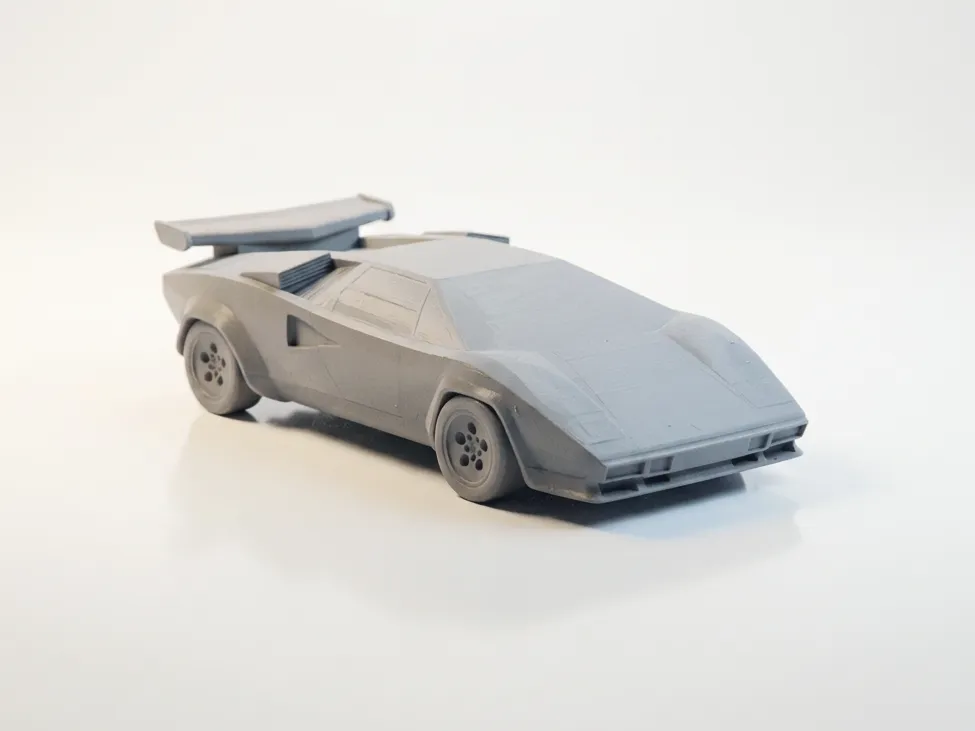 Lamborghini Countach 5000 QV Miniatur | 80er Sportwagen Deko