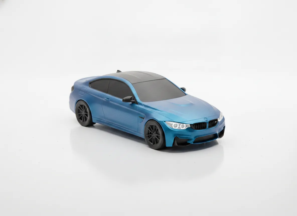 BMW M4 Automodell | 3D-gedruckte Sammlerfigur & DIY-Rohling