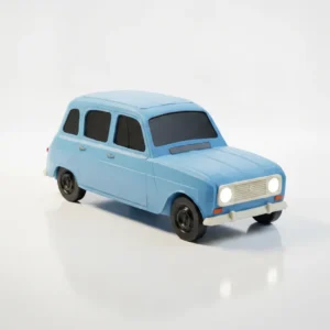 Renault 4L Miniatur | 3D-gedrucktes Retro-Automodell