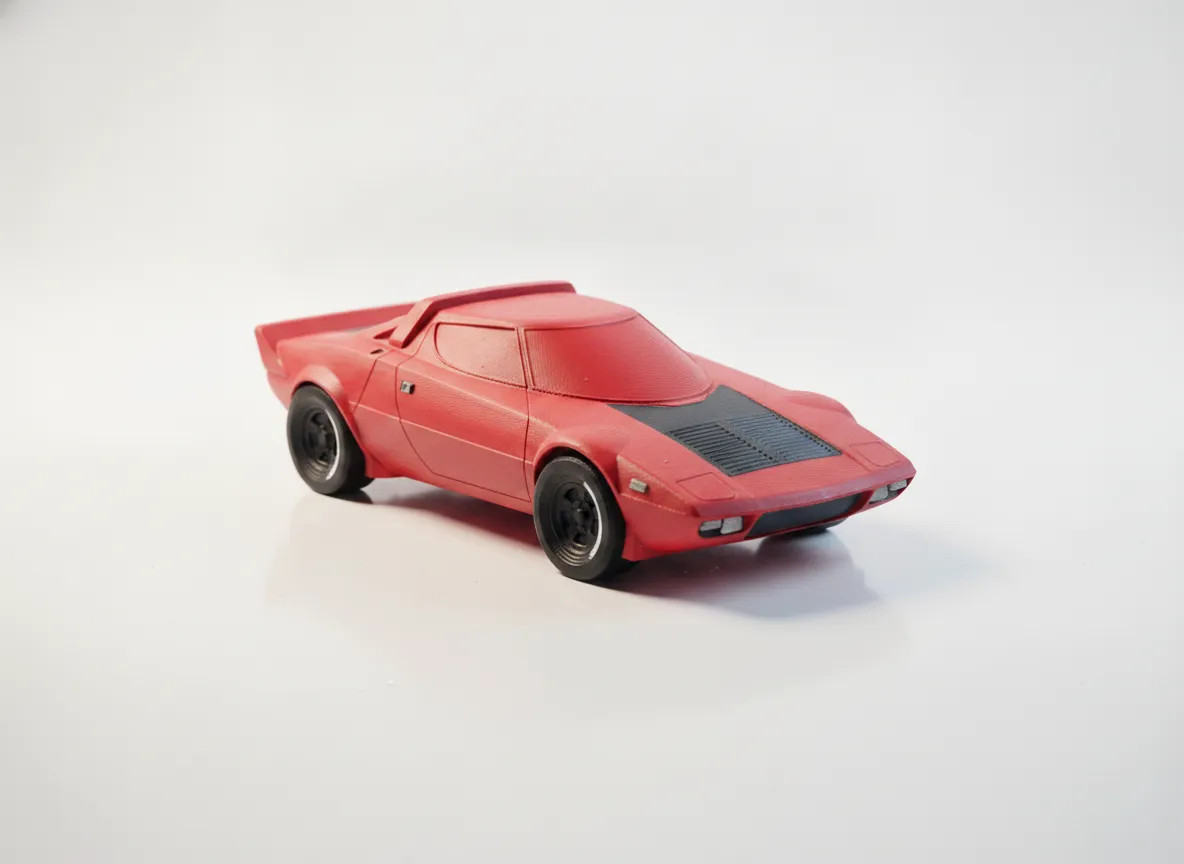 Lancia Stratos Rallye Modell | 3D-Druck Sammlerstück