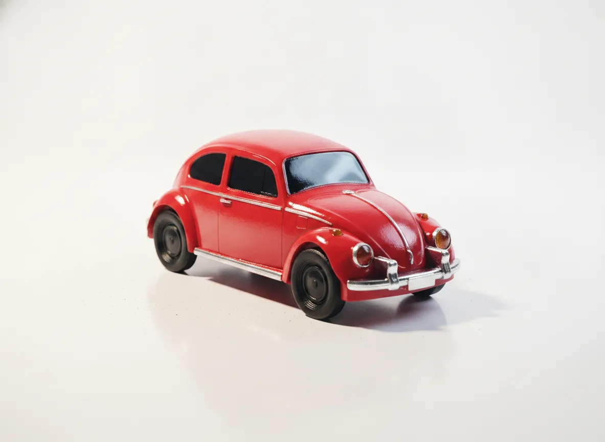VW Käfer Modellauto | 3D-gedruckte Sammlerfigur Retro