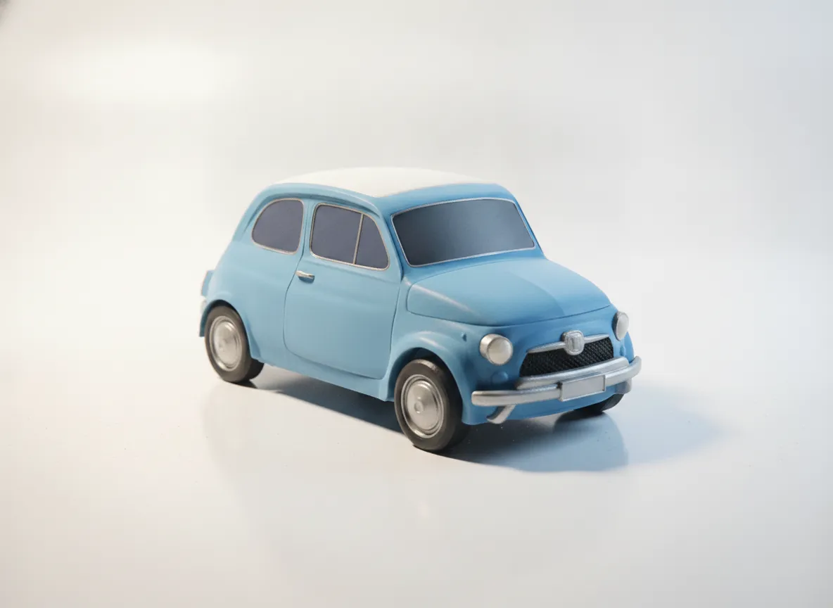 Vintage Fiat 500 Modellauto | Klassischer Oldtimer Sammlerstück