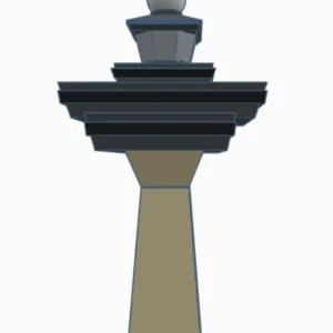 Washington Dulles IAD Tower Modell | Architektur Miniatur