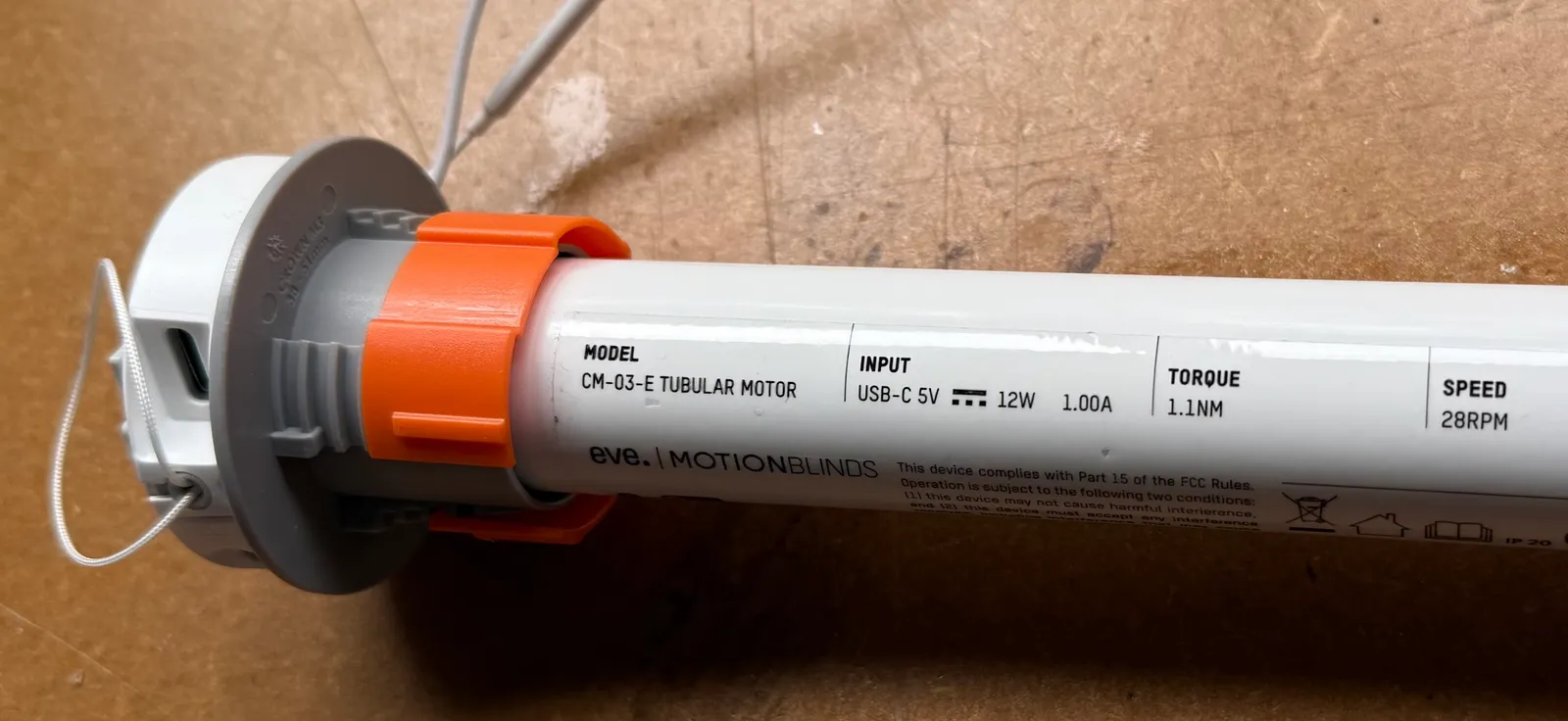 Eve Motionblinds 38mm Rohr-Adapter | Präzisions-Upgrade