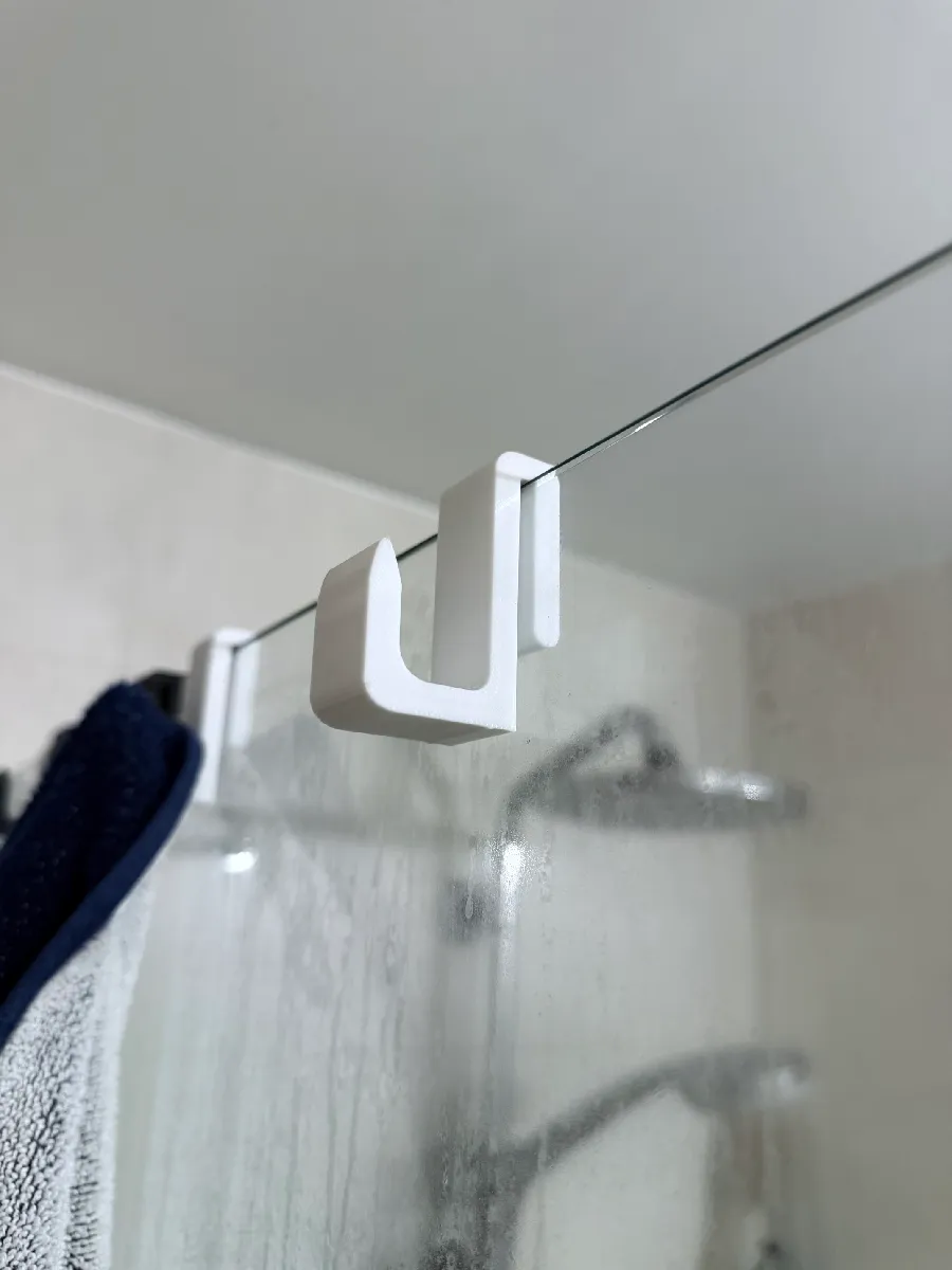 Duschglas Handtuchhalter | Haken für Glaswände bis 8mm