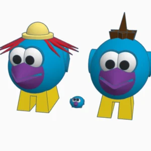 Birdies Deko-Figuren Set | 3D-Druck Sammlerfigur DIY