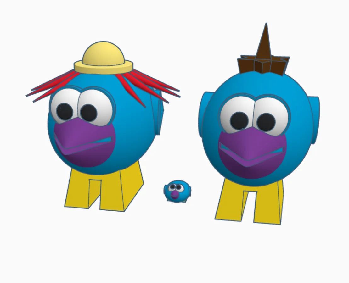 Birdies Deko-Figuren Set | 3D-Druck Sammlerfigur DIY