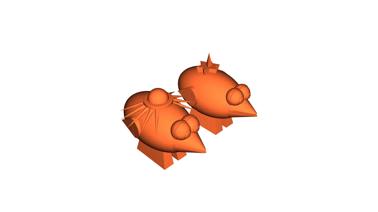 Birdies Deko-Figuren Set | 3D-Druck Sammlerfigur DIY - image2 Birdies Deko-Figuren Set | 3D-Druck Sammlerfigur DIY – Bild 2