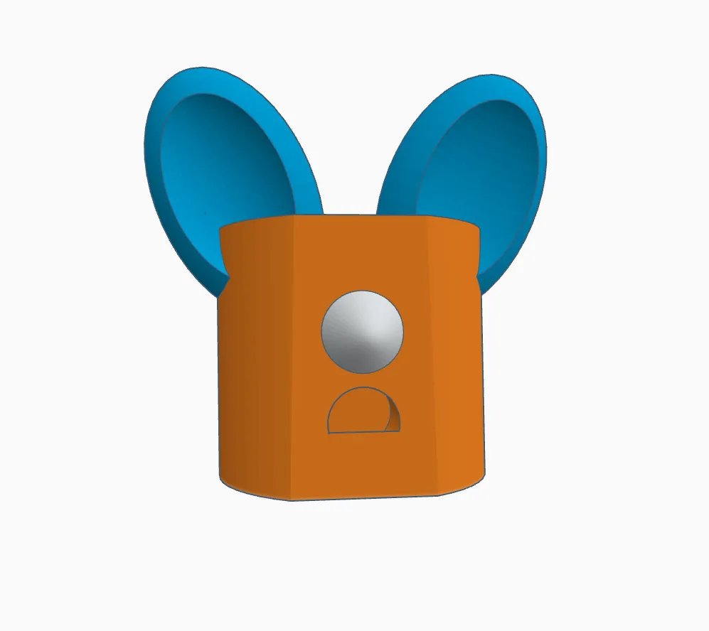 Amur die Maus Figur | 3D-gedruckter DIY-Rohling