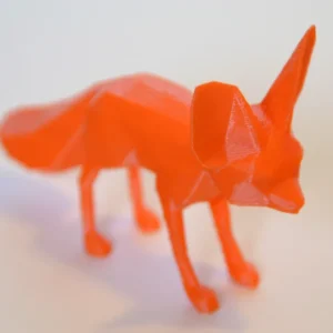 Fennec Fox Low-Poly Figur | Deko-Wüstenfuchs für Sammler