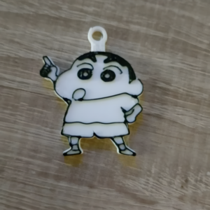 Shin-chan Schlüsselanhänger | Kultige Anime-Figur als DIY-Rohling