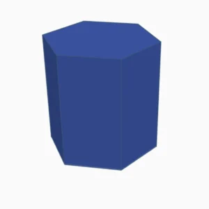 Hexagonales Prisma | 3D-Druck Testmodell & Geometrie-Vorlage