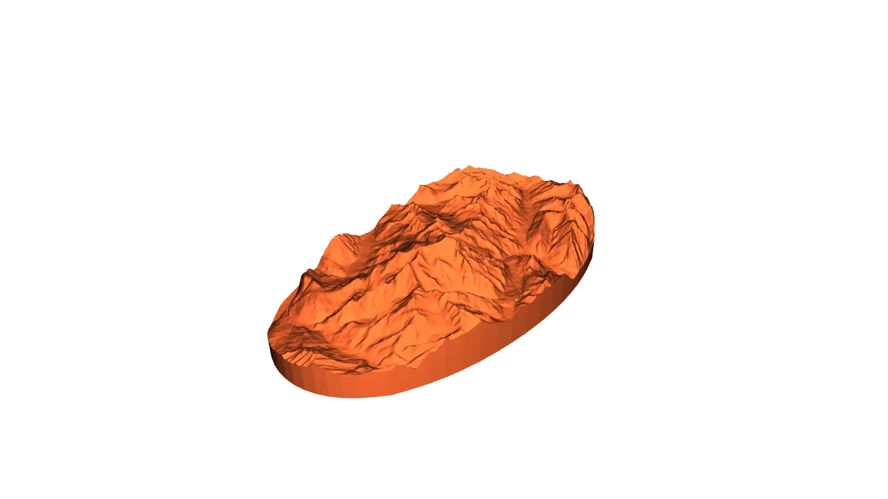 Mont Blanc Massiv Relief | 3D-Modell Alpen-Deko - image2 Mont Blanc Massiv Relief | 3D-Modell Alpen-Deko – Bild 2