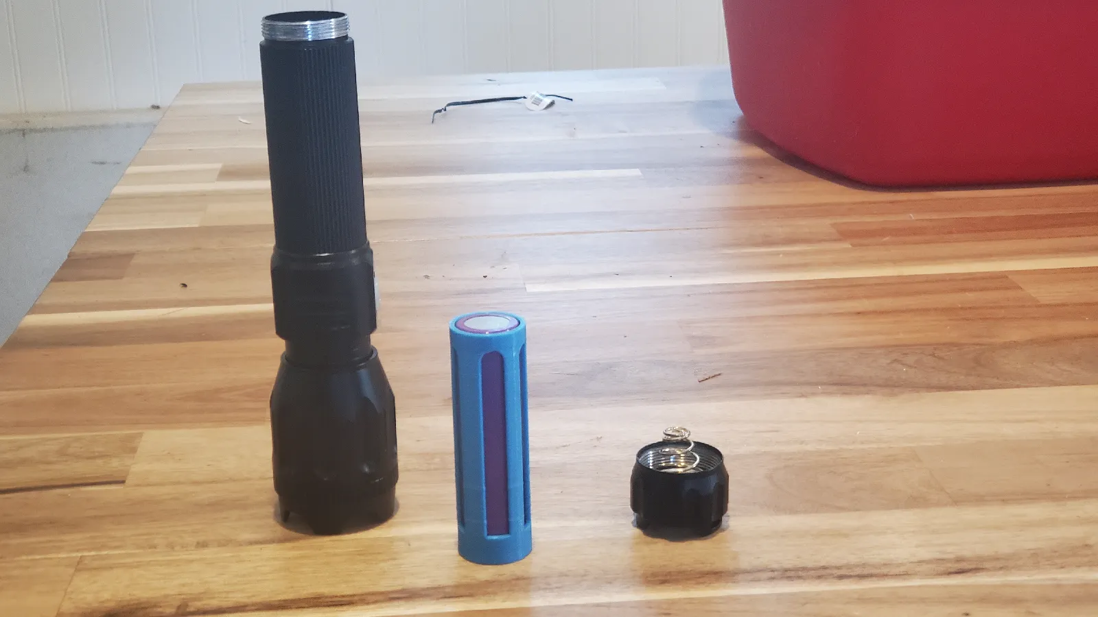 18650 Akku-Adapter Hülse für Taschenlampen | Anti-Klapper Schutz