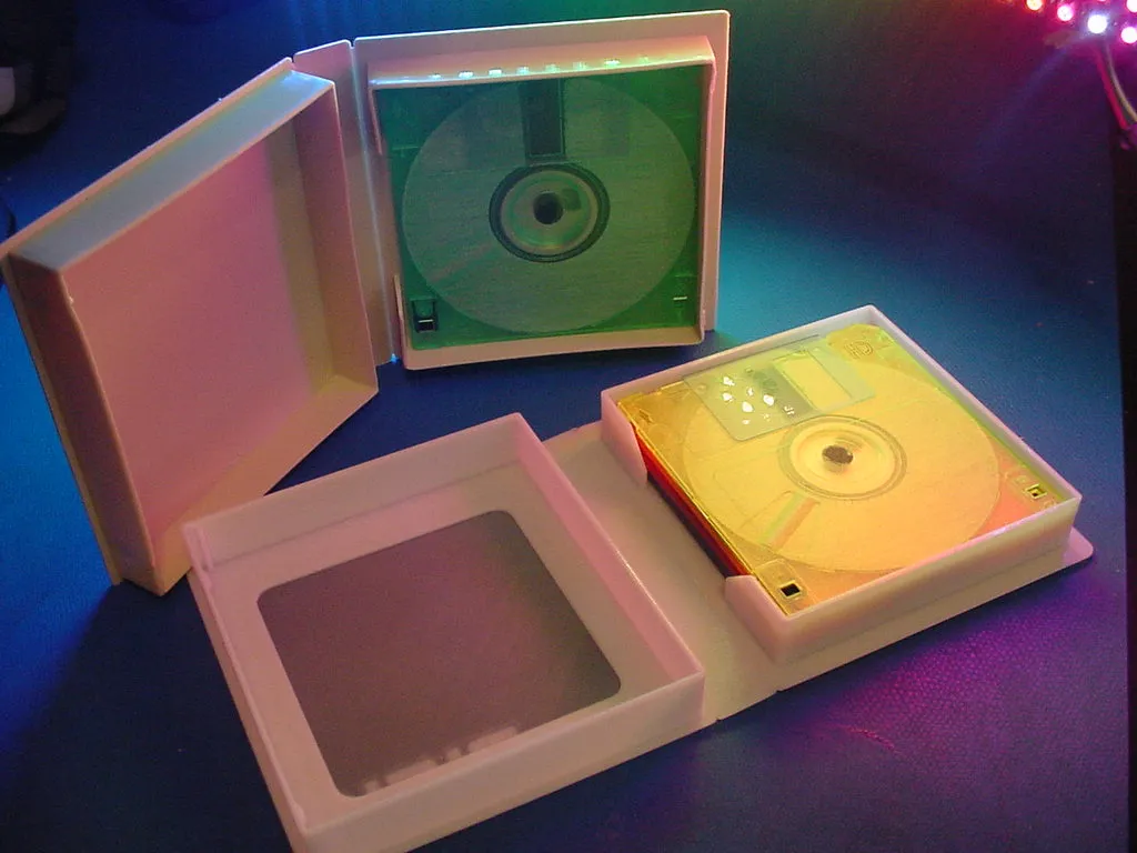Retro 3.5 Zoll Disketten-Etui | Schutzhülle für Floppy Disks